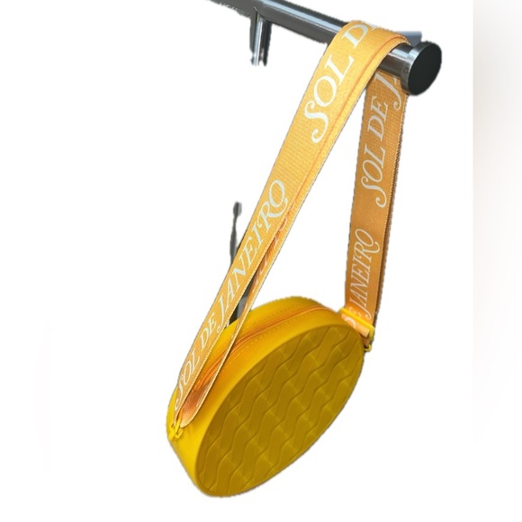 Sol de Janeiro Rubber, Adjustable Strap, Crossbody Bag, Mustard Yellow - Picture 5 of 9